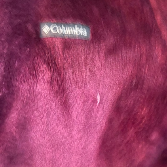 Columbia Maroon Fleece Jacket - Picture 2 of 6